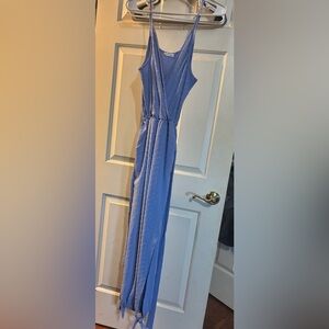 Blue Sleeveless Jumpsuit
